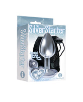 Silver Heart Bejeweled Stainless Steel Starter Anal Plug > Anal Range > Jewel Butt Plugs